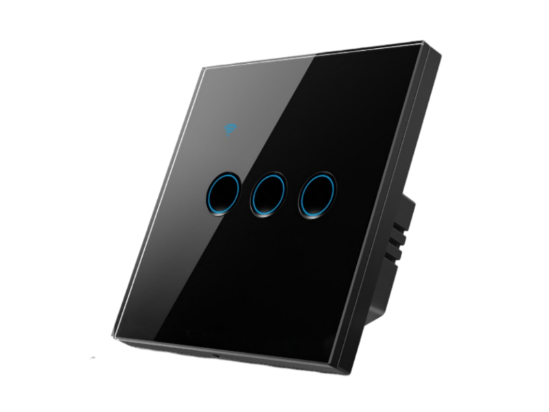 WiFi Touch Smart Switch | WiFi+BLE Dual-Mode, Neutral Wire Required, 1/2/3/4 Gang