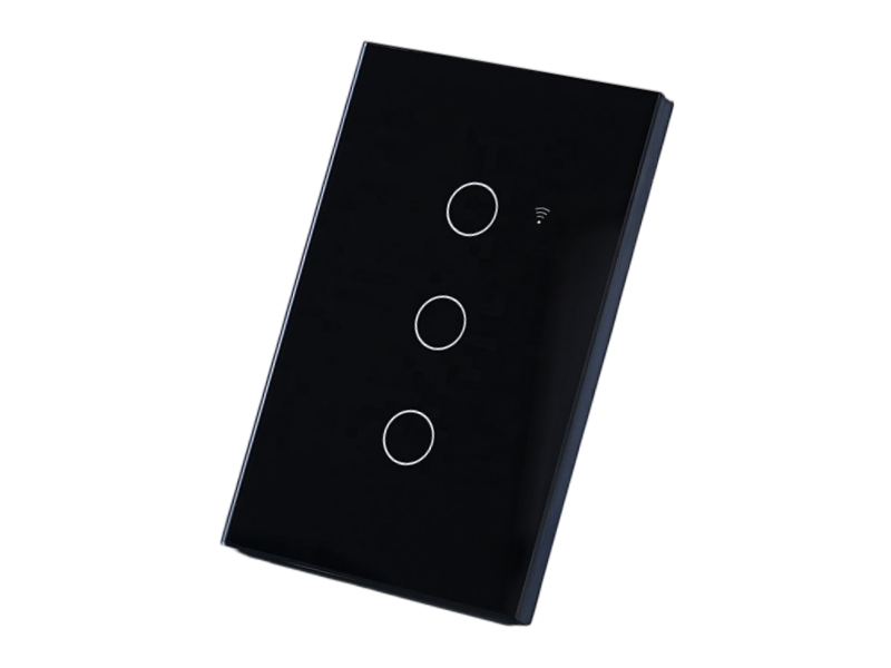 DS-12B1WN Series WiFi Touch Smart Switch | WiFi+BLE Dual-Mode, Neutral Wire Required, 1/2/3/4 Gang