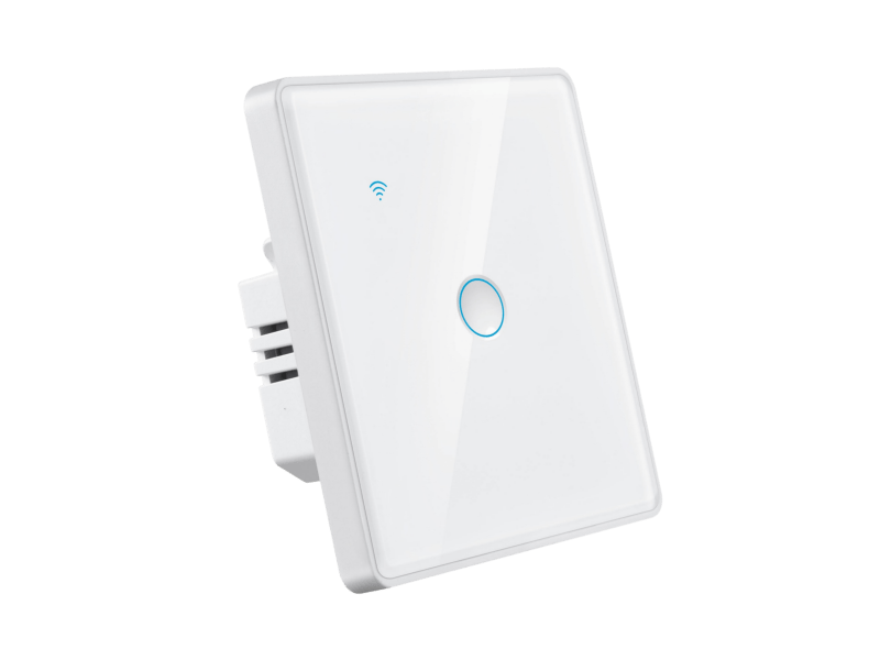 2.5D Concave Glass Touch Zigbee WIFI 40A Smart Wall Switch with Aluminum Metal Frame