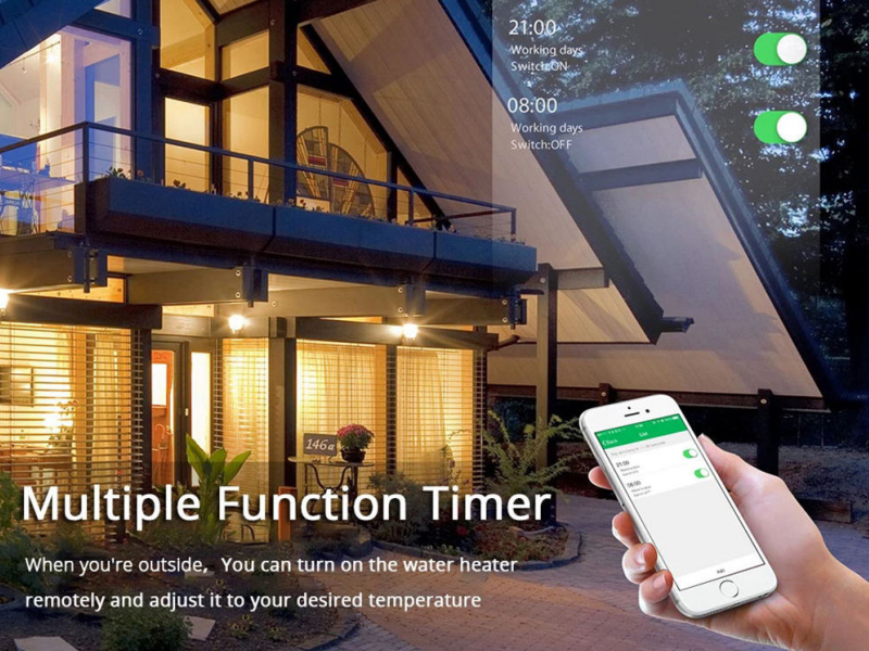 40A Smart Boiler Switch: Heavy Duty Smart Switch for Water Heater & Heating Systems